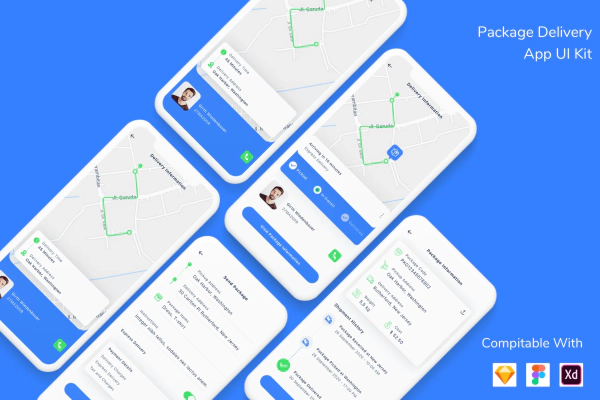 Package Delivery App UI Kit