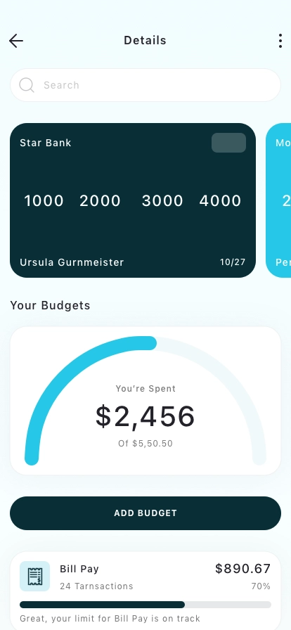 Money Management Mobile App UI Kit - Screenshot 4
