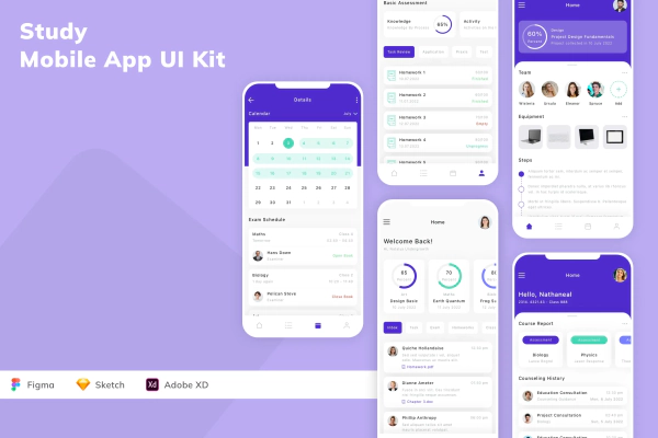 Study Mobile App UI Kit
