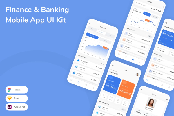 Finance & Banking Mobile App UI Kit