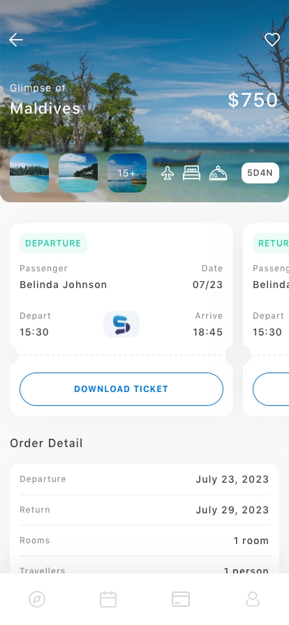Tour & Travel Mobile App UI Kit - Screenshot 3
