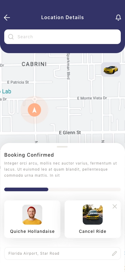 Ride Sharing Mobile App UI Kit - Screenshot 2