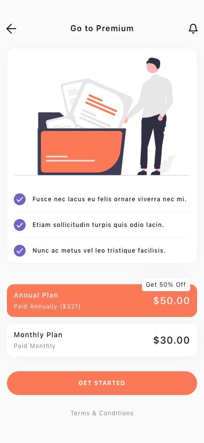 Cloud File Manager Mobile App UI Kit - Screenshot 5