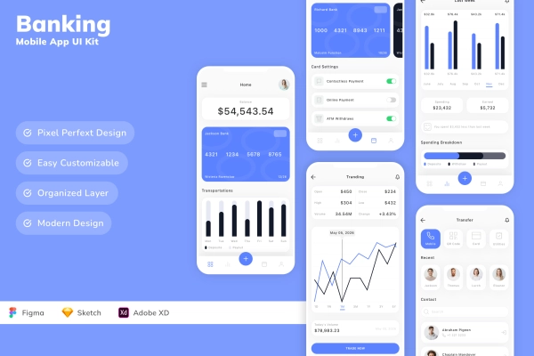 Banking Mobile App UI Kit
