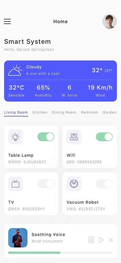 Smart Home Remote Mobile App UI Kit - Screenshot 2