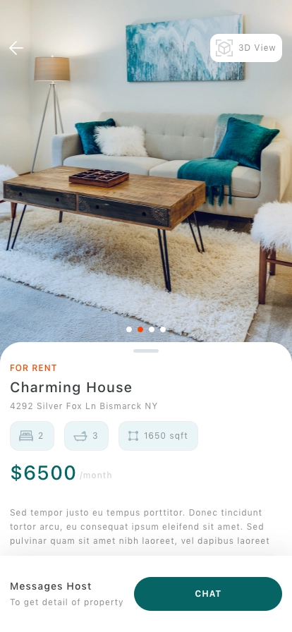 Rent Property Mobile App UI Kit - Screenshot 4