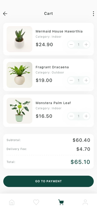 Plant Shop Mobile App UI Kit - Screenshot 4