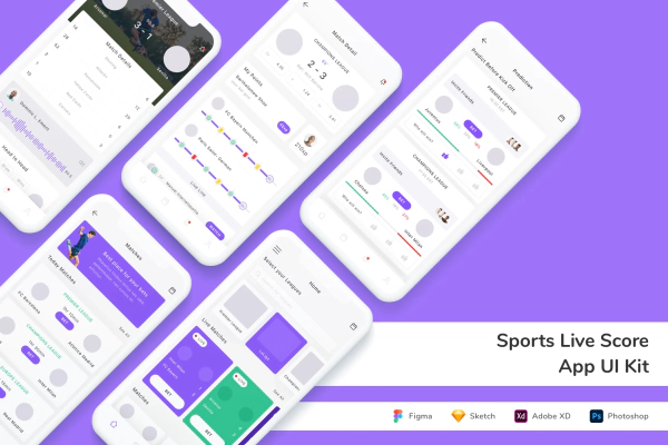 Sports Live Score App UI Kit