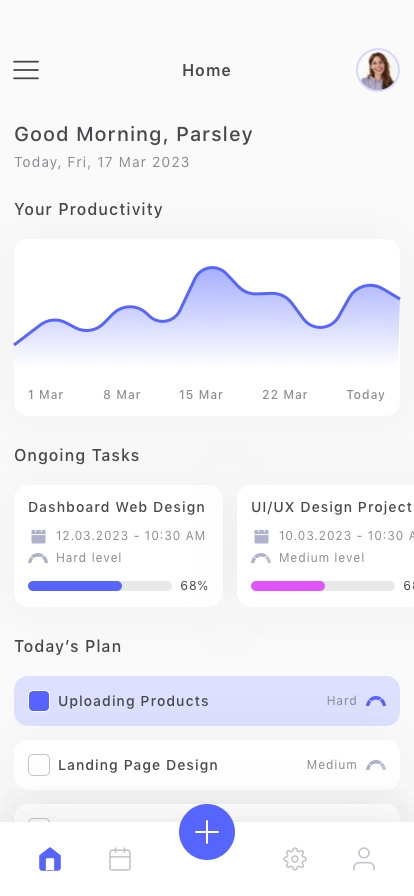 ToDo Manager Mobile App UI Kit - Screenshot 1