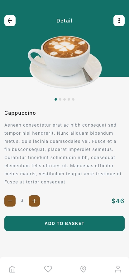 Coffee Corner Mobile App UI Kit - Screenshot 4