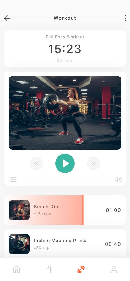 Workout Tracker Mobile App UI Kit - Screenshot 4