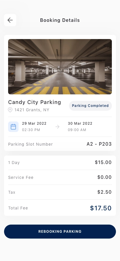 Parking Finder Mobile App UI Kit - Screenshot 5