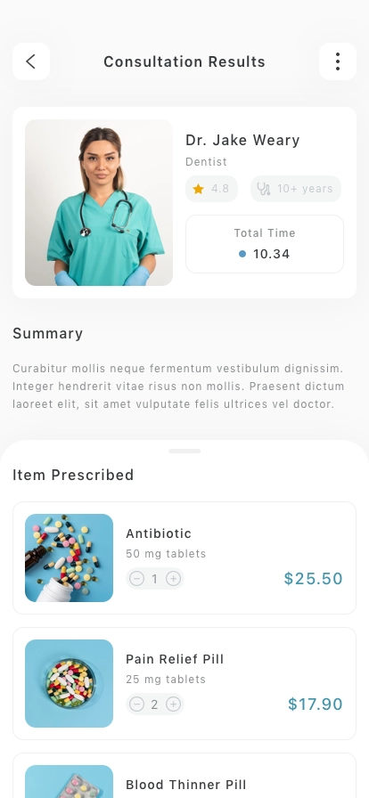 Doctor Consultation Mobile App UI Kit - Screenshot 2
