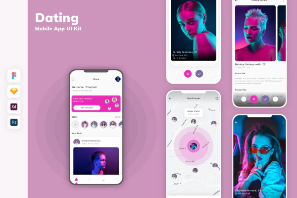 Dating Mobile App UI Kit