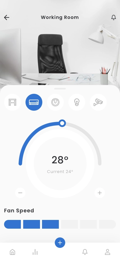 Smart Home AC Mobile App UI Kit - Screenshot 2