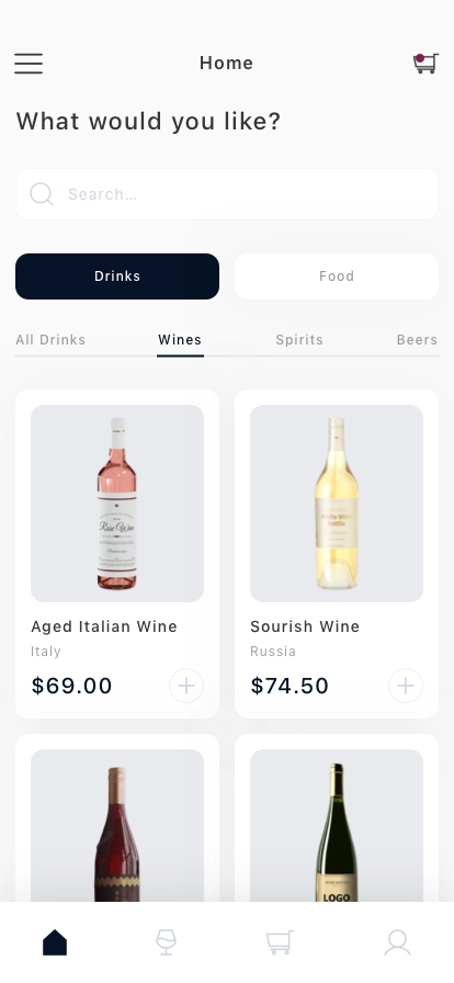 Wine Delivery Mobile App UI Kit - Screenshot 2