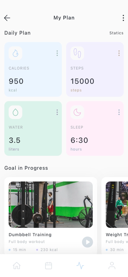 Workout Tracker Mobile App UI Kit - Screenshot 4