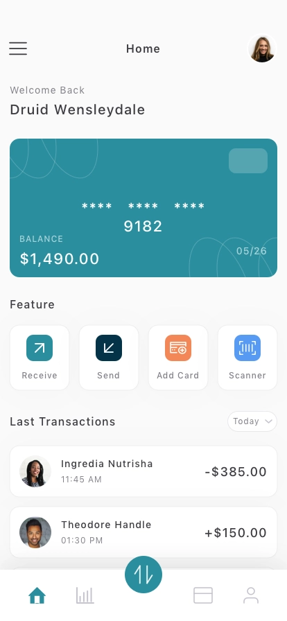 Finance & Credit Card Mobile App UI Kit - Screenshot 3