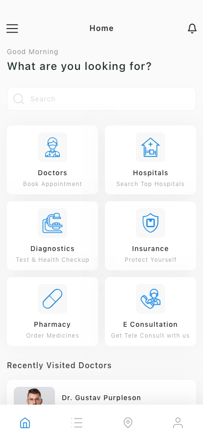 Healthcare Mobile App UI Kit - Screenshot 1