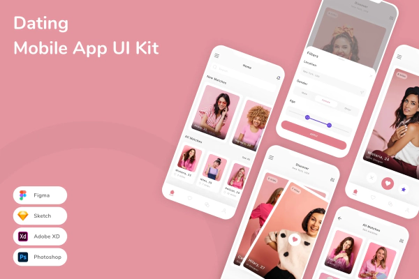 Dating Mobile App UI Kit