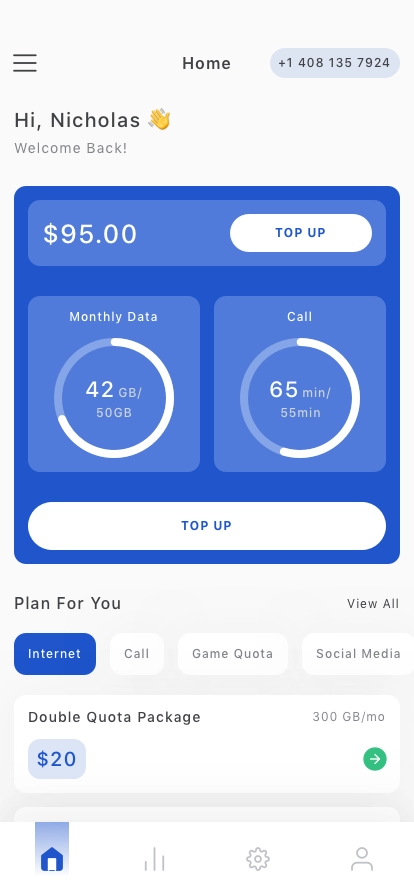 Internet Provider Mobile App UI Kit - Screenshot 2