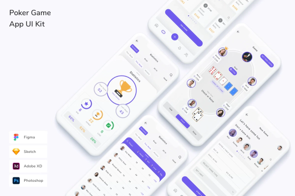 Poker Game App UI Kit