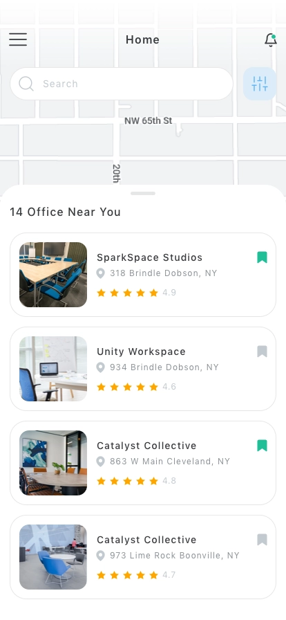 Office Booking Mobile App UI Kit - Screenshot 2