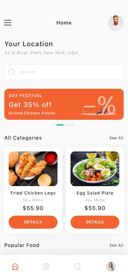 Food Order Mobile App UI Kit - Screenshot 1