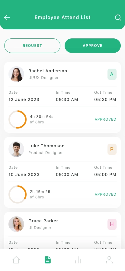 HRM Management Mobile App UI Kit - Screenshot 2