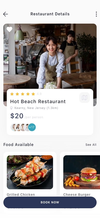 Restaurant Finder Mobile App UI Kit - Screenshot 2