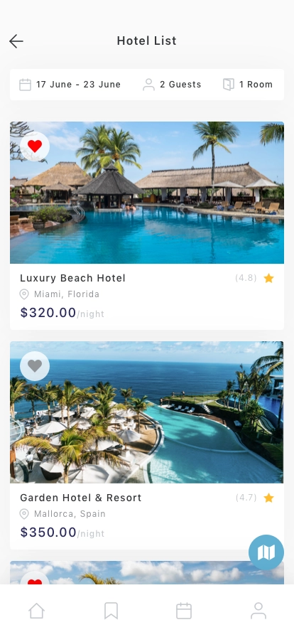 Hotel & Travel Mobile App UI Kit - Screenshot 3