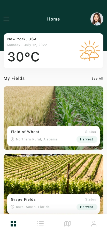 Farm & Agriculture Managing Mobile App UI Kit - Screenshot 1