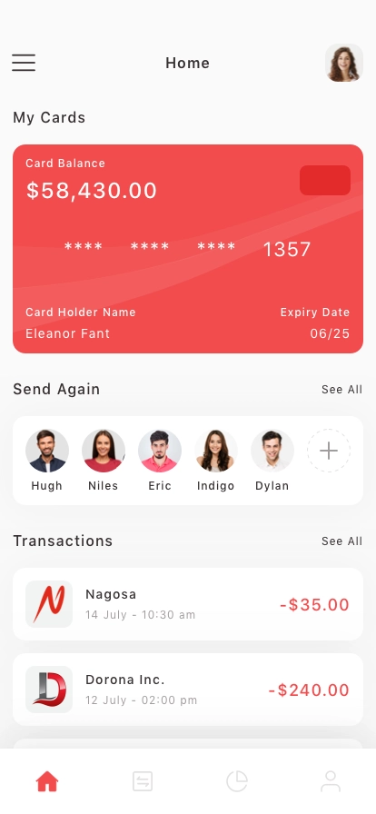 Personal Banking Mobile App UI Kit - Screenshot 4