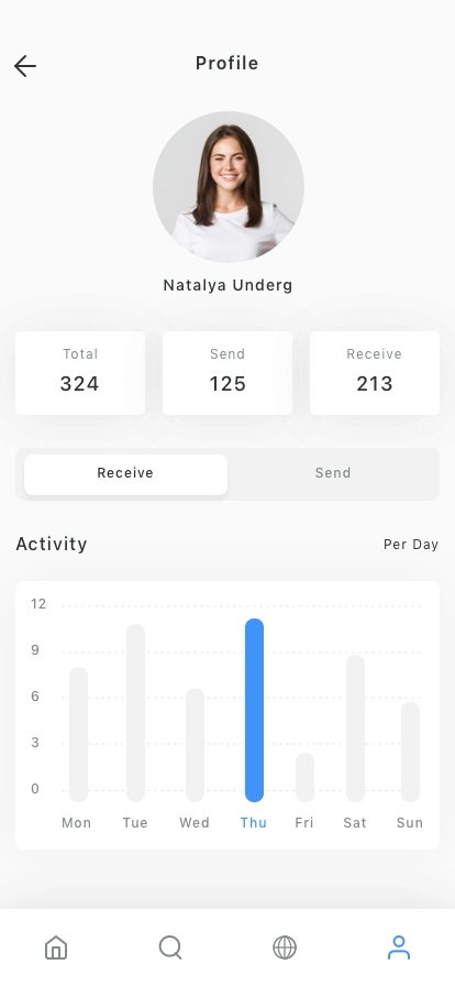 File Transfer Mobile App UI Kit - Screenshot 5