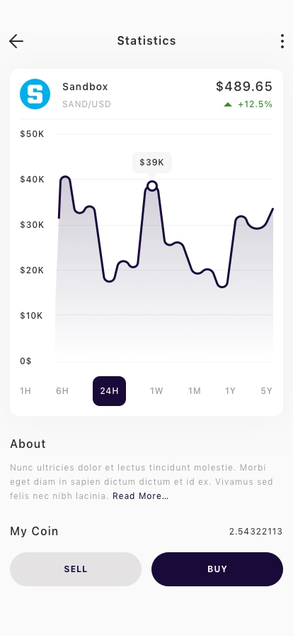 Crypto Staking Mobile App UI Kit - Screenshot 5