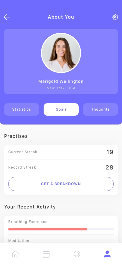 Mindfulness Mobile App UI Kit - Screenshot 5