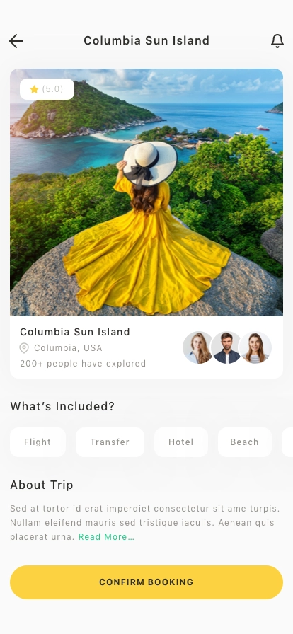 Traveling Mobile App UI Kit - Screenshot 3