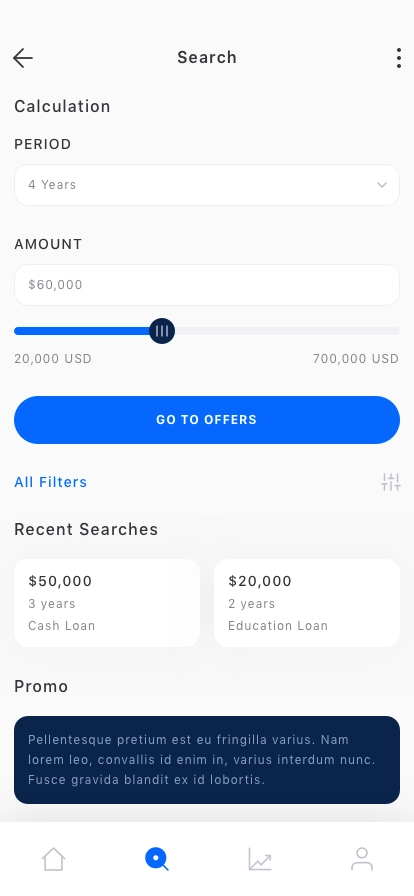 Loan Calculator Mobile App UI Kit - Screenshot 3