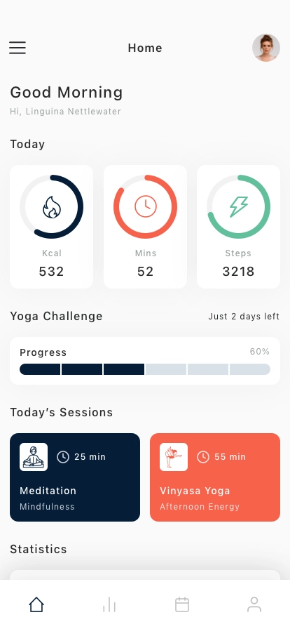 Fitness Tracking Mobile App UI Kit - Screenshot 1
