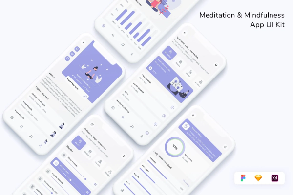 Meditation & Mindfulness App UI Kit