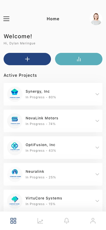 Consulting Service Mobile App UI Kit - Screenshot 1