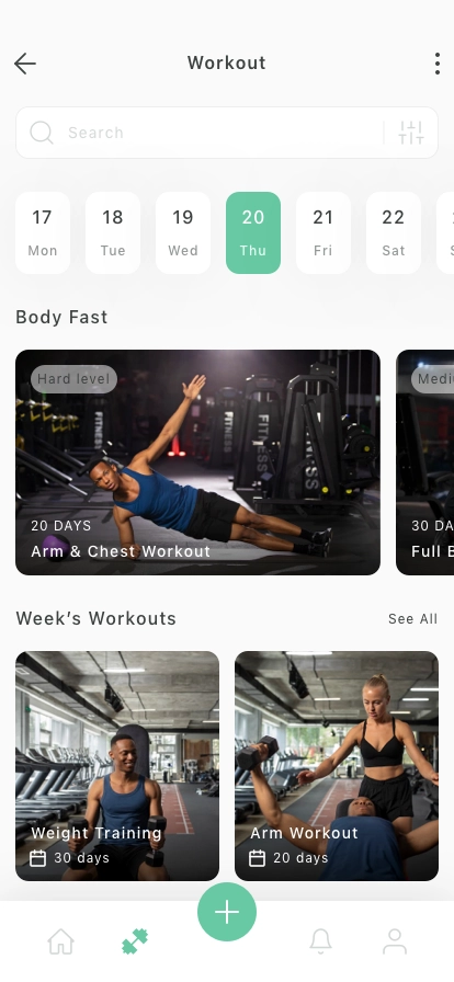 Gym & Fitness Mobile App UI Kit - Screenshot 3