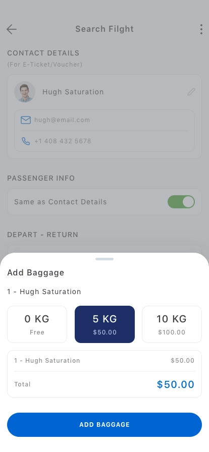 Flight Booking Mobile App UI Kit - Screenshot 3