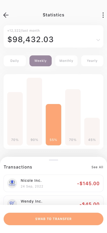 Finance & Banking Mobile App UI Kit - Screenshot 2