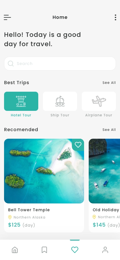 Travel Search App UI Kit - Screenshot 3