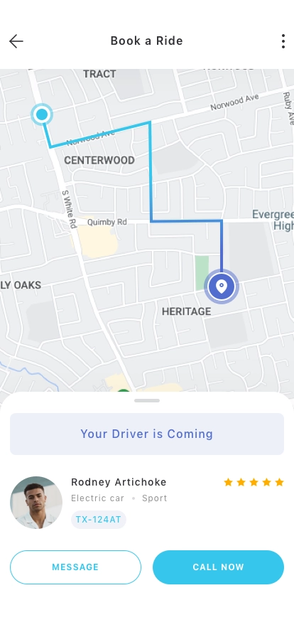 Ride Share Mobile App UI Kit - Screenshot 5