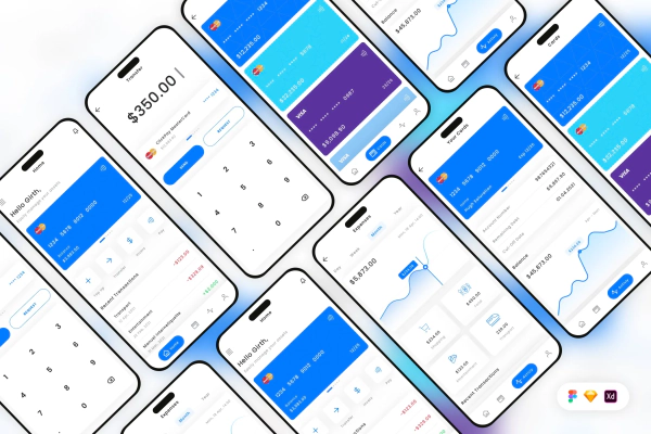 Personal Banking Mobile App UI Kit