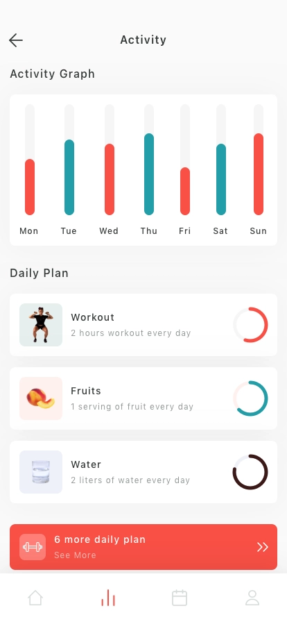 Fitness & Health Mobile App UI Kit - Screenshot 2