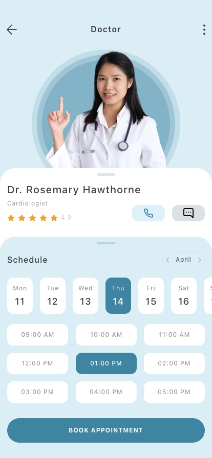 Healthcare & Doctor Mobile App UI Kit - Screenshot 5