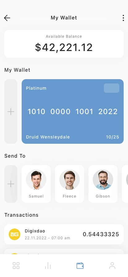 Crypto Market Mobile App UI Kit - Screenshot 1